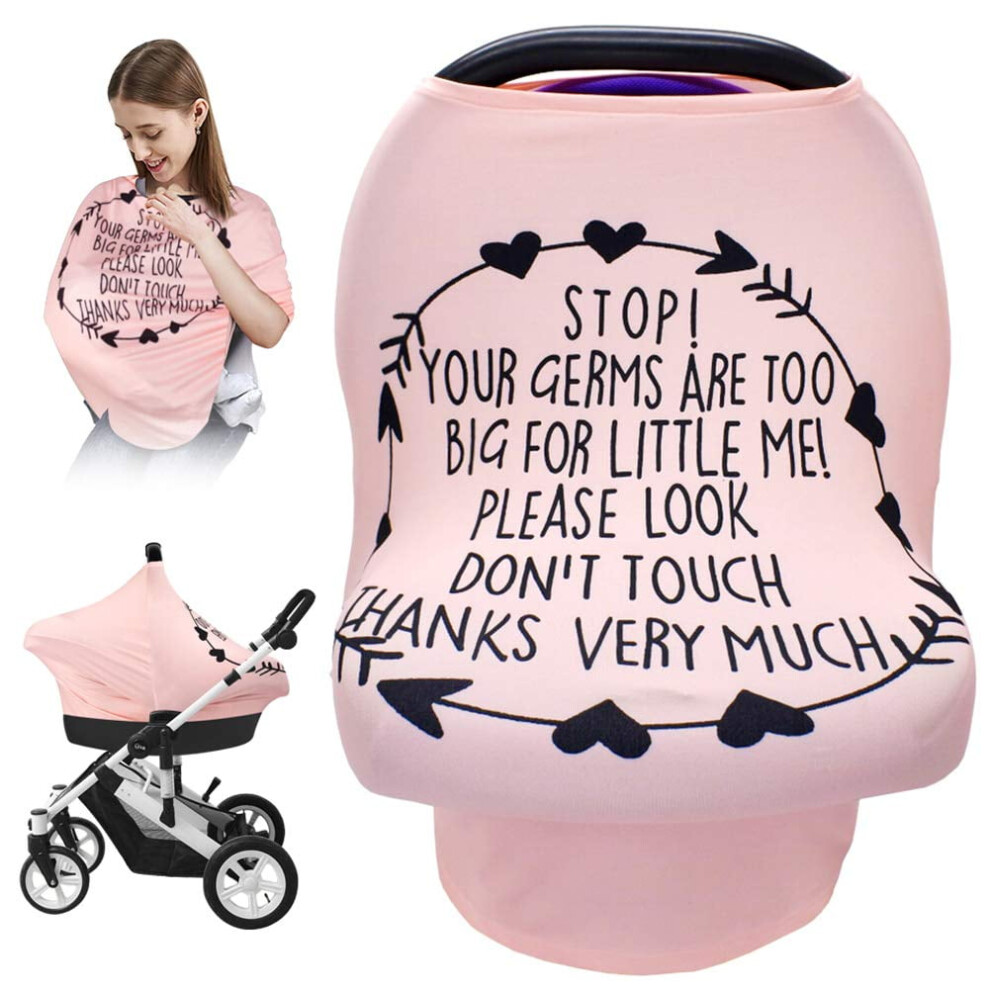Baby Car Seat Cover Stretchy Soft Breathable Nursing Canopy
