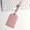 PU Leather Luggage Tag Pink 1 Piece 4