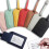 PU Leather Luggage Tag Pink 1 Piece 3