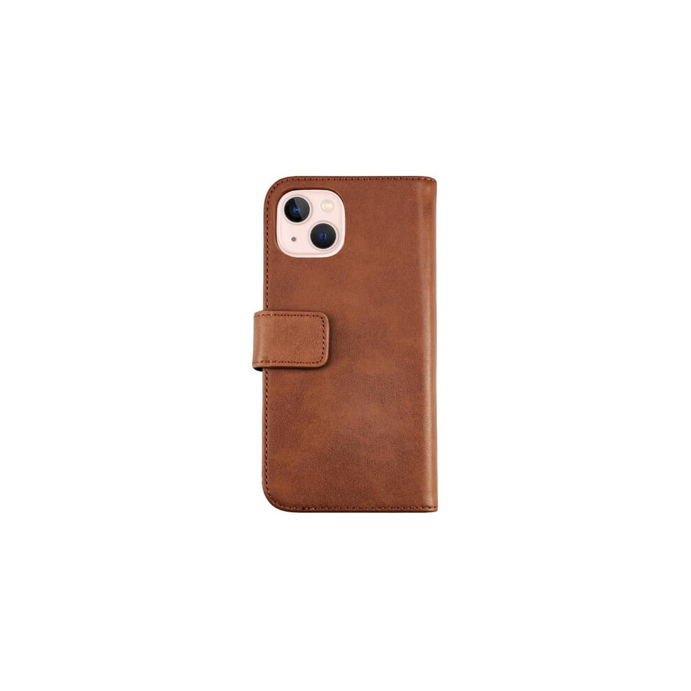 Iphone 13 Mini Leather Wallet Case Brown 940684237449