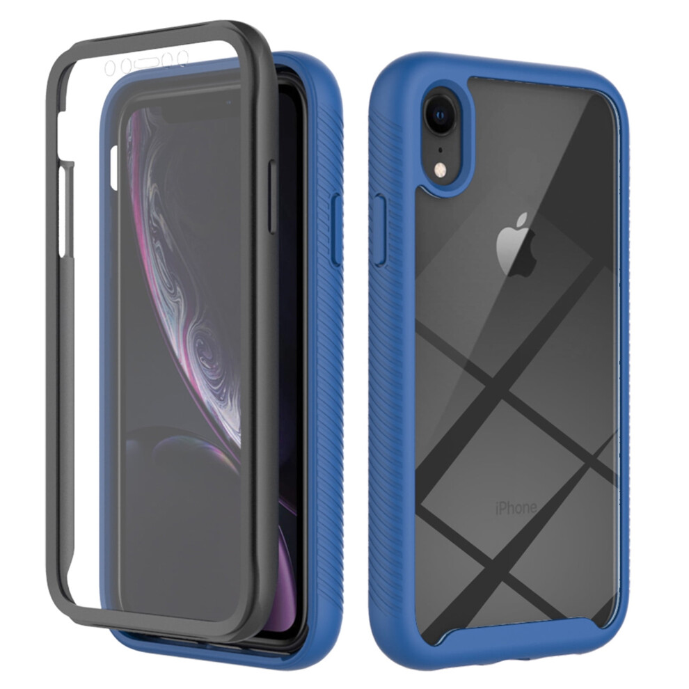Feishell Iphone Xr Case Clear Rugged Dual-Layer Dark Blue 900223103048