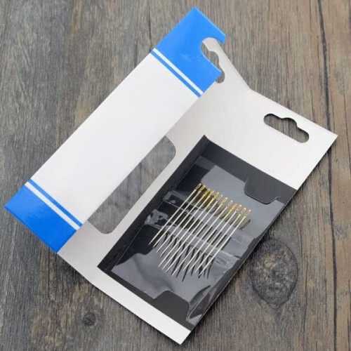 Sewing Needle with Smart Eye 12 pcs Silver 2