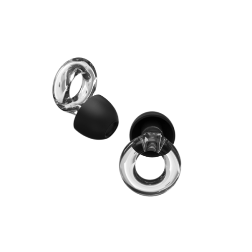 INF noise-reducing earplugs with handle transparent 1