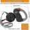Double Retractable Dog Leash Black 2-Dog 4