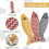 Cat kick toys with catnip fish shape 3 pieces 3