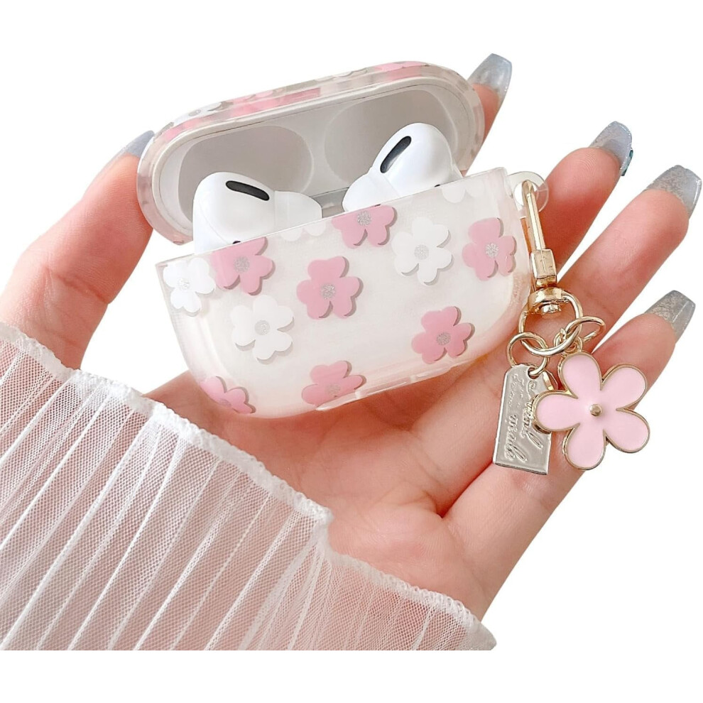 Airpods 3Rd Gen Clear Case Flower Keychain Tpu Pink 900223108111
