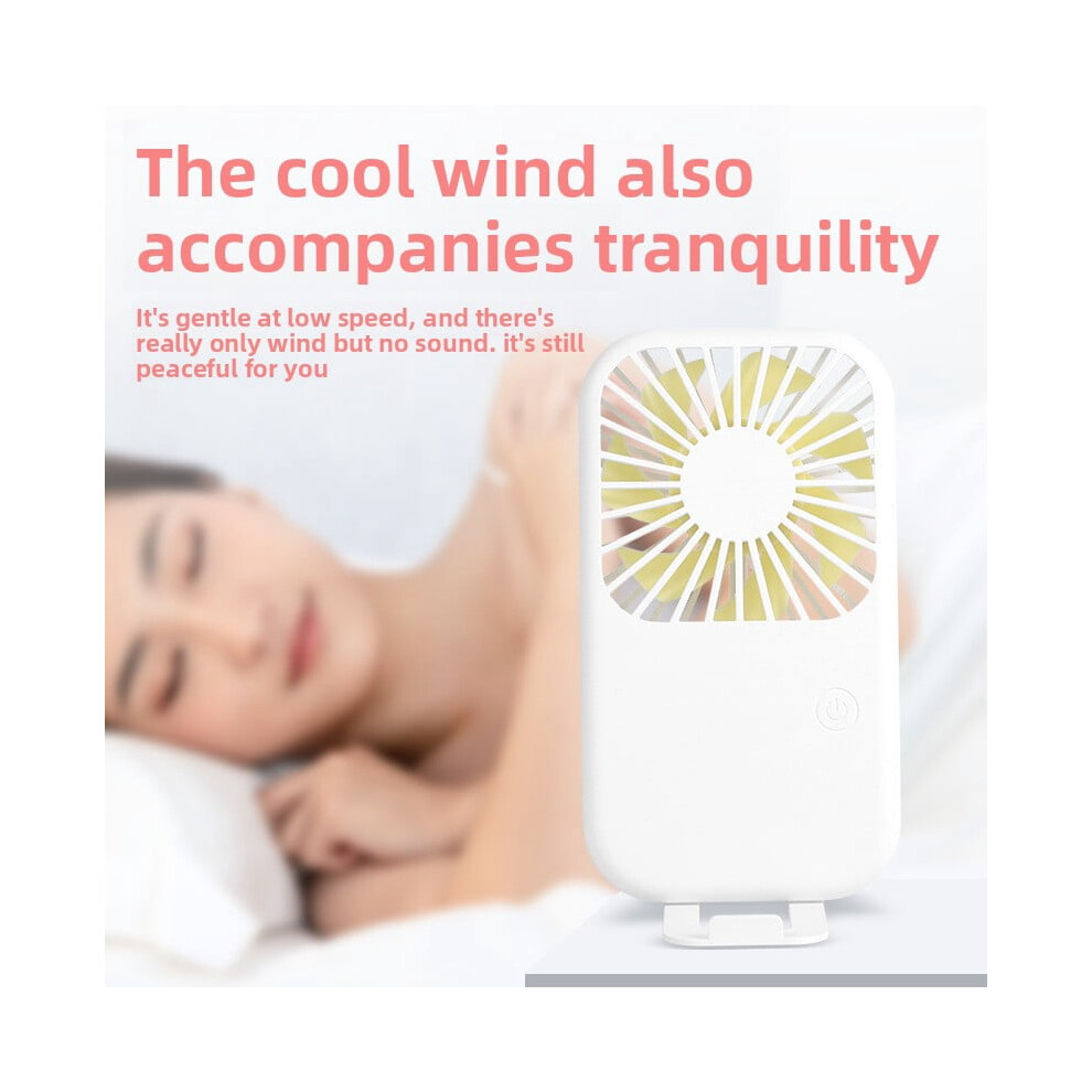 Mini Handheld Fan Usb Rechargeable 3-Speed Silent 900223117823