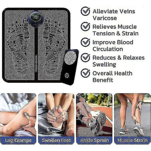Neuropathy foot massager with 8 modes and 19 intensity 1
