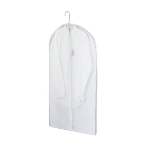 Saco para roupas BVXEEP transparente com zíper completo.