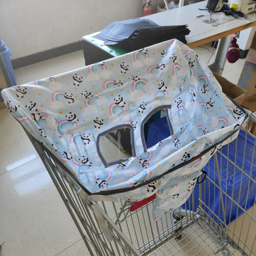 Funda para carrito de compras de bebé con función de trona 2 en 1