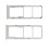 Samsung Galaxy A12 dual SIM card holder silver 3