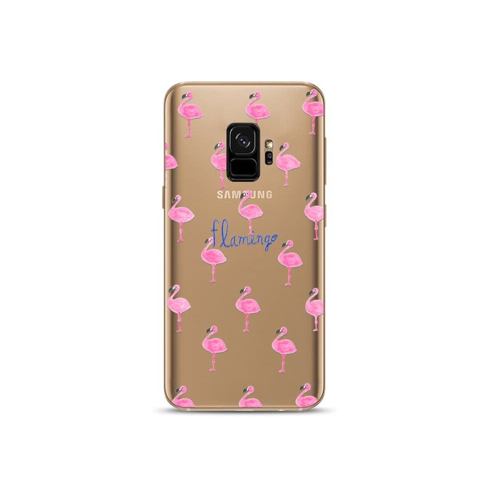 Samsung Galaxy S9 Transparent Soft Case With Flamingo Design 940684224753