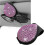 Magnetic Visor Sunglass Holder with Rhinestones Black 1