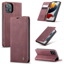 CaseMe slim wallet case for iPhone 13 red