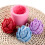 Lotus silicone candle mold pink stearin 1