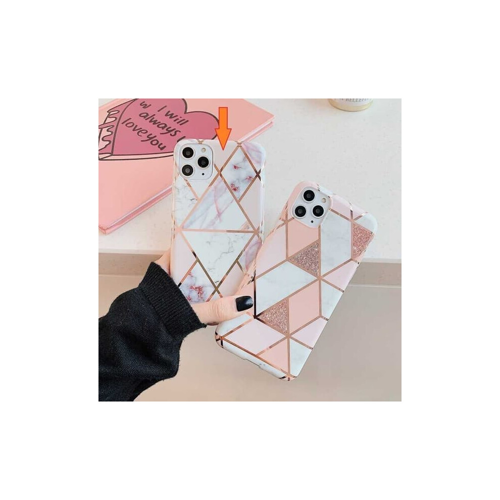 Iphone 13 Marble Case Premium Pink 940684235605