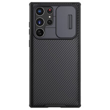 Clúdach Nillkin CamShield atá comhoiriúnach le Samsung Galaxy S22Ultra Dubh