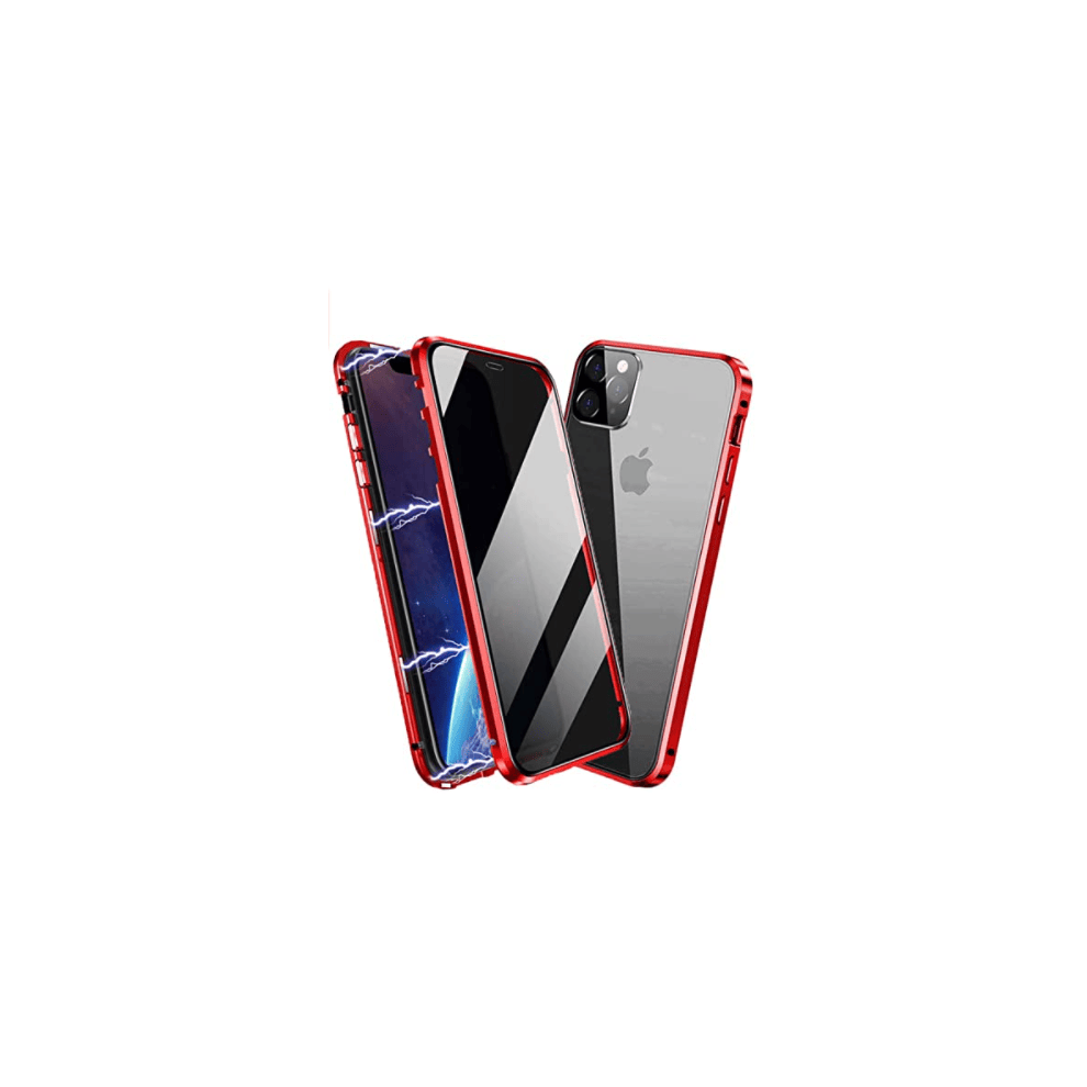 Metal Iphone 13 Pro Max Privacy Case Red 940684240265