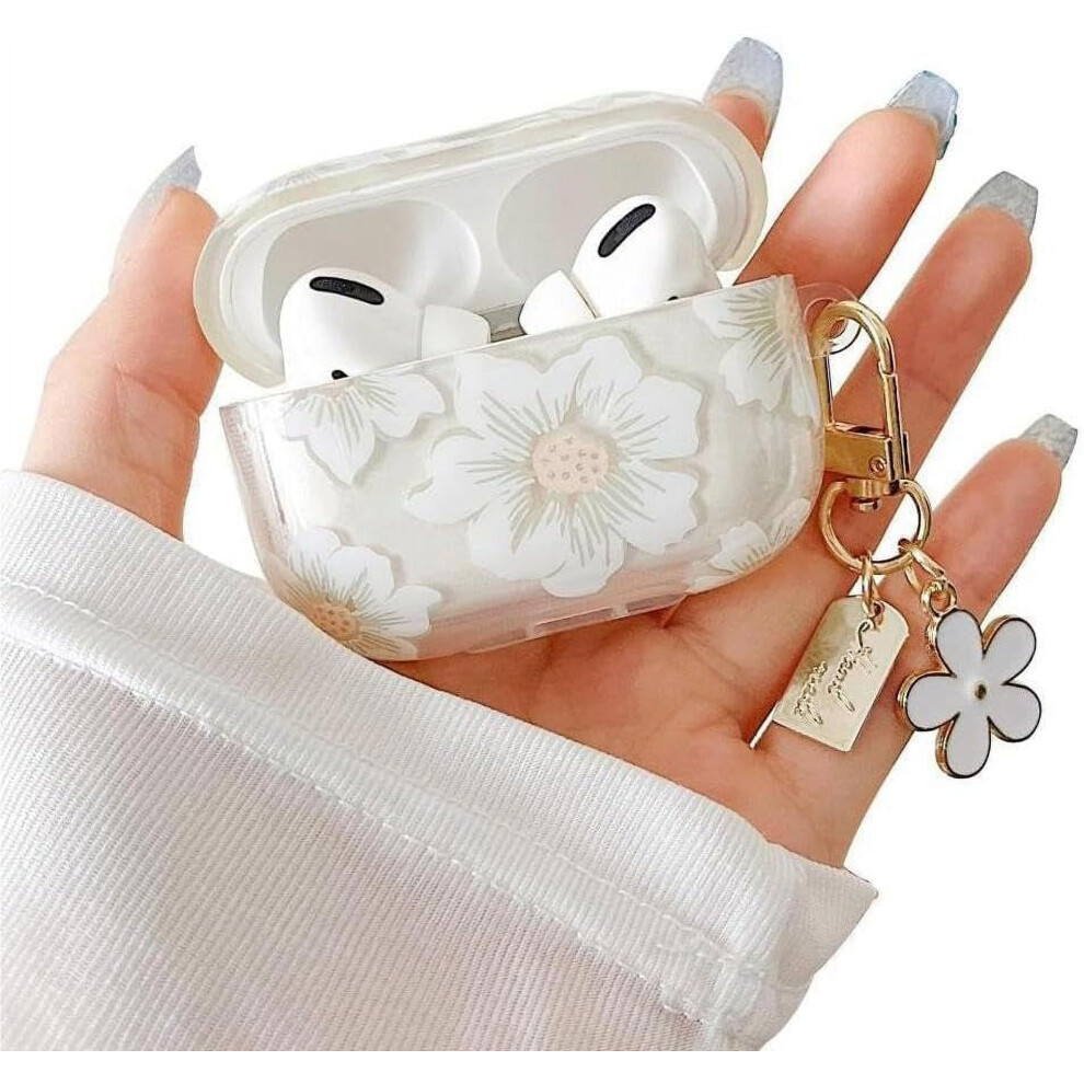 Airpods 3Rd Gen Clear Case With Cartoon Flower And Keychain 900223108128