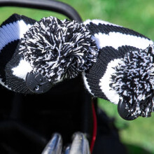 Knitted headcover for fairway and hybrid clubs