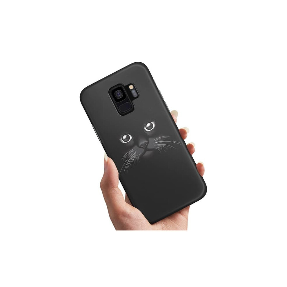 Samsung Galaxy S9 Case Cat Design Black 940684225637
