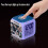LED Digital Alarm Clock Bedroom Cube Clock with 4-Sided 5