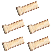 5pcs 2M Self-Adhesive Side  Tile Sticker Yellow Marble Kitchen Restaurant Wall Stair Floor Border Wall Sticker