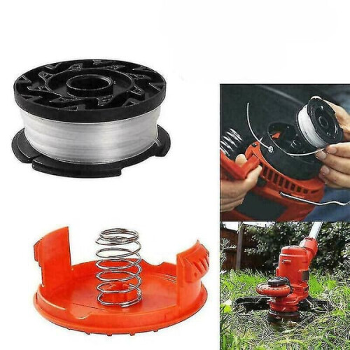 Orange cover cap and spool line top for Black+Decker string