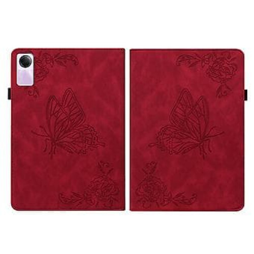 Leather Tablet Case for Xiaomi Redmi Pad SE 11-inch Red 1
