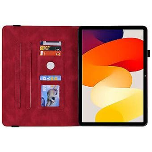 Leather Tablet Case for Xiaomi Redmi Pad SE 11-inch Red 2