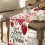 Easter table runner floral heart print polyester 13x72 inch 1
