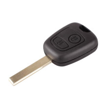 Citroen car key shell black 2-button one size