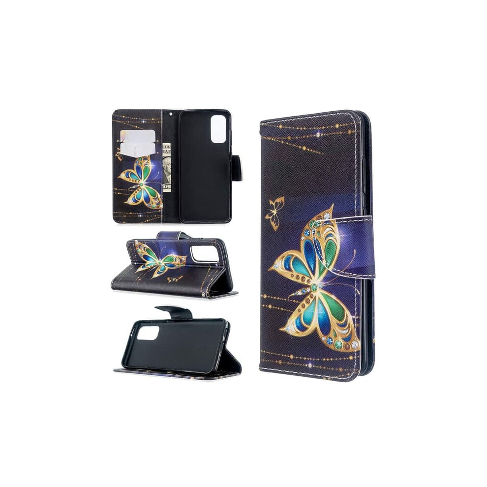 Wallet Case For Xiaomi Mi 10T Pro Butterfly Gold 940684226696