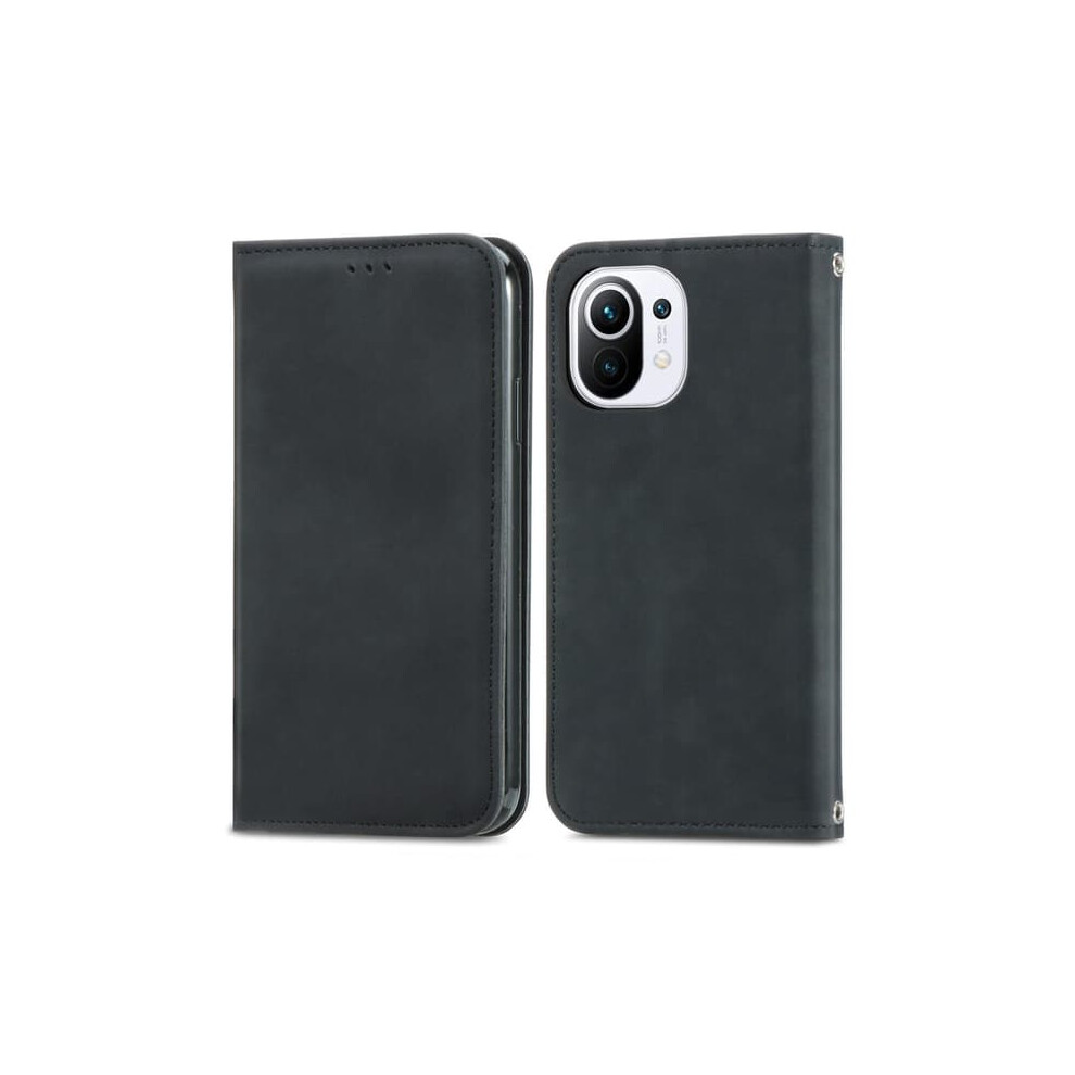 Vintage Xiaomi Mi 11 Wallet Case Black 940684226801