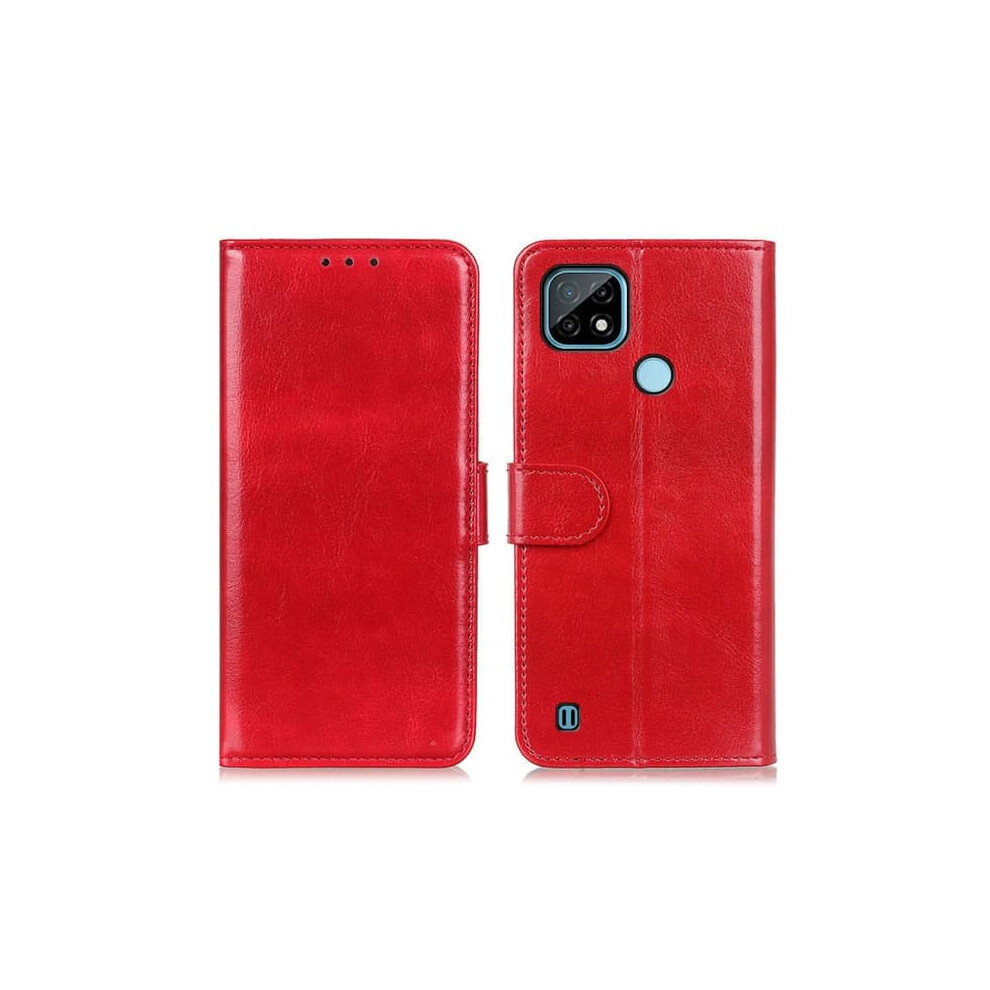 Realme C21 Leather Case Red 940684226955