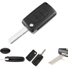 PEUGEOT HU83 car key cover black one size
