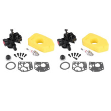 2X 795477 Carburetor + 698369 Air Filter for Briggs & Stratton 795469 794147 699660 794161 498811Lawn Mower Accessories