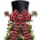 Christmas Hat Decoration Black Retractable Tree Topper with 1
