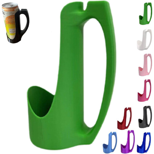 Soporte para latas delgado con asa, 12 oz.