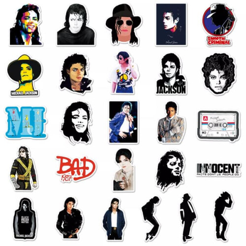 Michael Jackson King of Pop Sticker 50 Pack 2