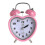 Heart-shaped silent double alarm clock with night light 2