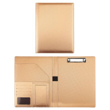 Portfolio-Mappe A4 aus PU-Leder mit Klemmbrettclip