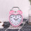 Heart-shaped silent double alarm clock with night light 3