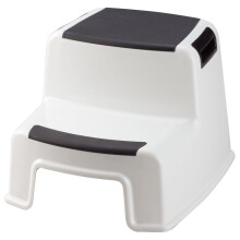 Tabouret 2 marches portable robuste 127 kg blanc