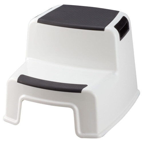 Tabouret 2 marches portable robuste 127 kg blanc
