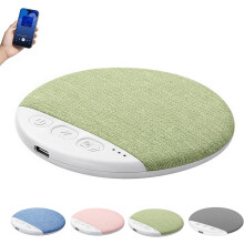 Enceinte Bluetooth oreiller grise, son stéréo avec bruit blanc