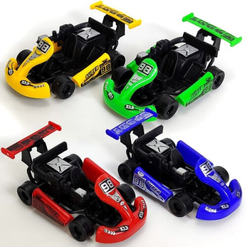 Pull Back Toy Go Kart 5-pack