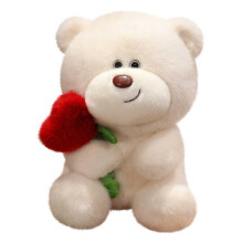 Oso de peluche rosa de 25 cm, romántico, rojo, regalo de San Valentín