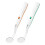 Dental oral mirror with LED light 2 pcs 2
