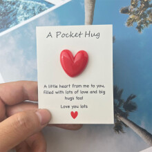 Valentinstagskarten für Kinder, herzförmig, aus Kunststoff, 60er-Packung